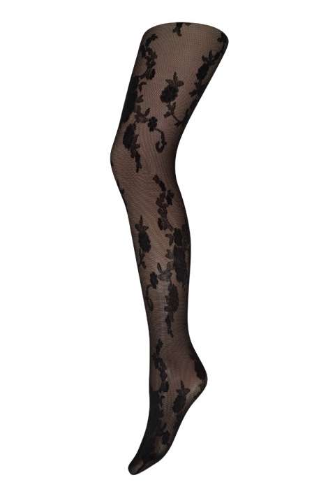 Priser på Hype The Detail - Strømpebukser - Tight Floral 25d - Sort