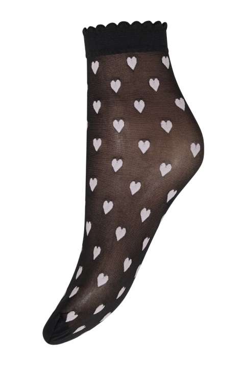 Priser på Hype The Detail - Strømper - Socks Hearts 20d - Dusty Rose