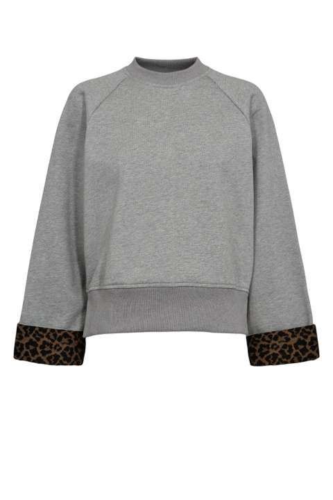 Priser på Nümph - Sweatshirt - Nuzari Sweat - Medium Grey Melange