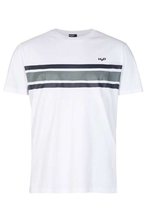 Priser på H2O - T-shirt - Basic Gilleleje Woman Tee - White/Black/Grey/Black