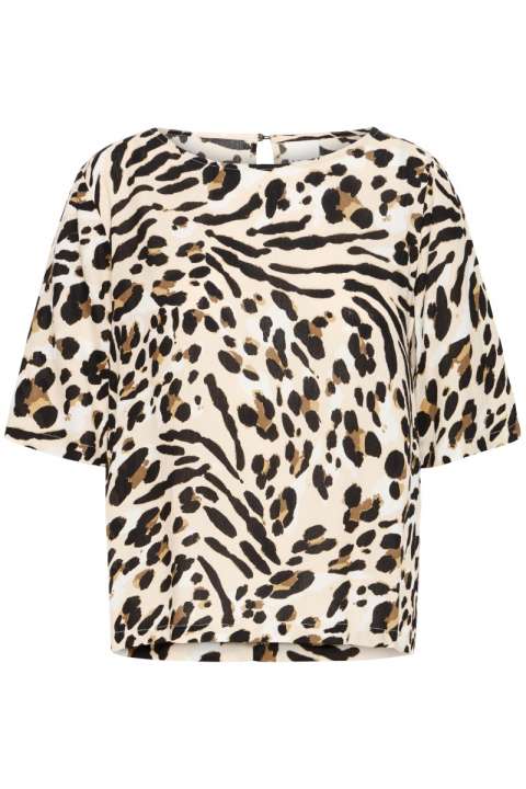 Priser på Ichi - T-shirt - Marrakech Aop SS13 - Caribou Animal