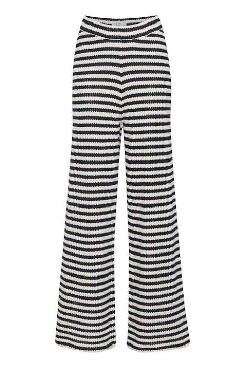 Priser på Ichi - Bukser - IH Lorianna PA - Total Eclipse/Birch Stripe