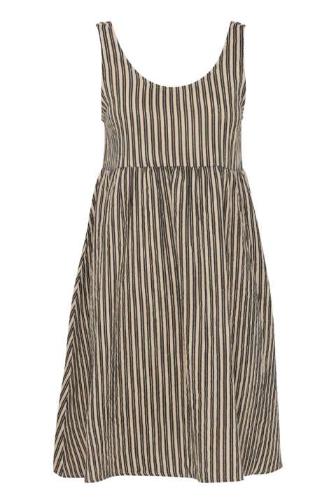 Priser på Ichi - Top - IA Foxa Striped DR - Black Stripe