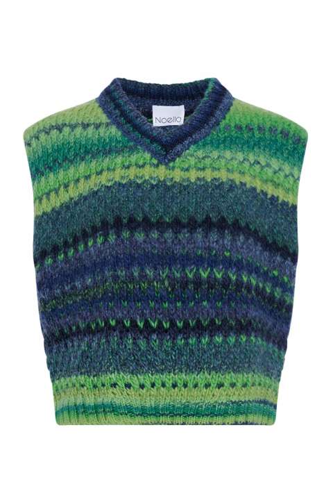 Priser på Noella - Vest - Gio Knit Vest - Green Mix