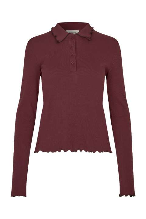 Priser på Modström - Bluse - Magdalonemd LS Polo - Andorra