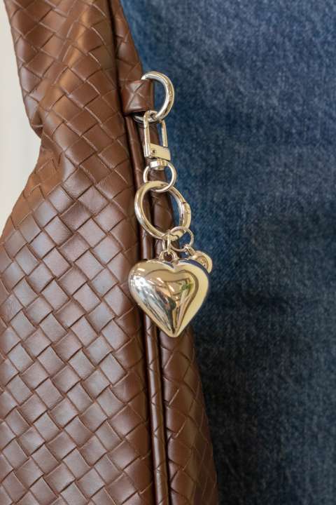 Priser på Lucky Lemon - Vedhæng - Nikki Heart Keyhanger - Pearl