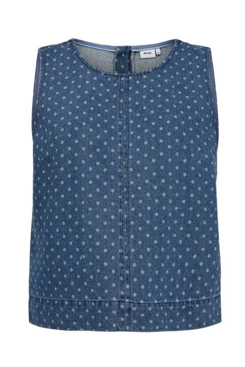 Priser på Nümph - Top - Nuhaddie Top - Medium Blue Denim
