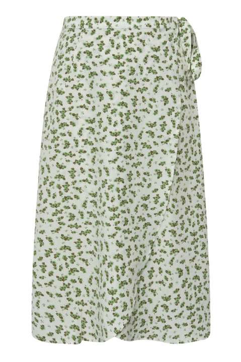 Priser på A-View - Nederdel - Peony Wrap Skirt - White/green