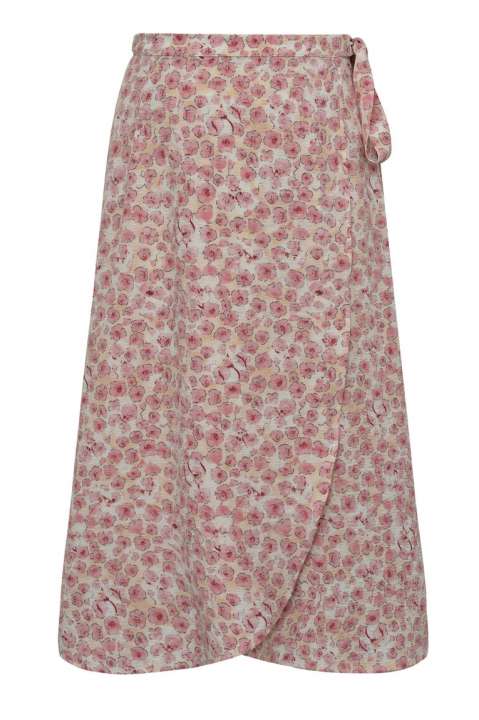 Priser på A-View - Nederdel - Peony Wrap Skirt - Rose/pink