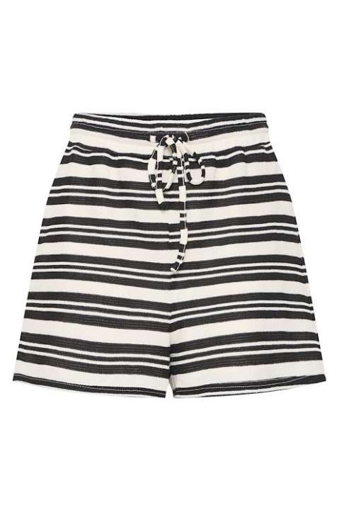 Priser på Ichi - Shorts - IH Marlenna SHO - Birch w. Black stripe