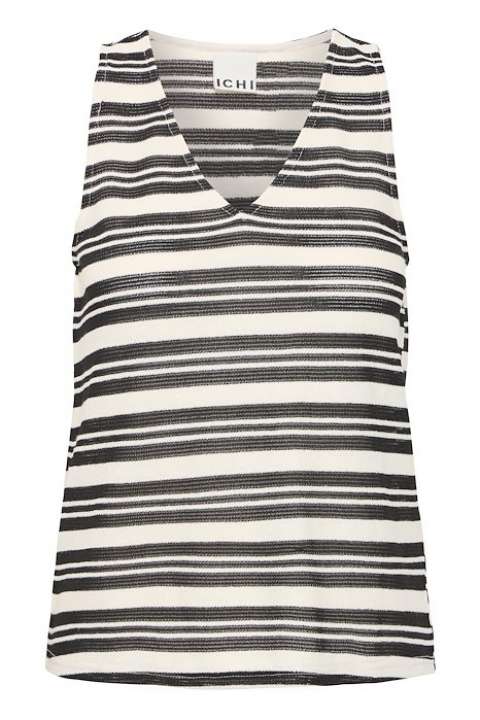 Priser på Ichi - Top - IH Marlenna TO - Birch w. Black stripe