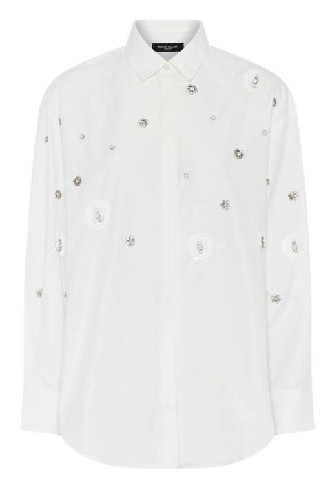 Priser på Bruuns Bazaar - Skjorte - Women ChrisoulaBBBeia shirt - Snow White