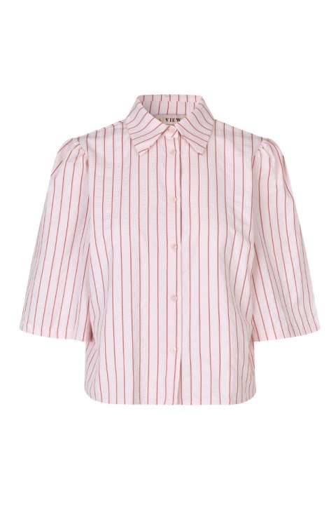 Priser på A-View - Skjorte - Kirstine Shirt - Rose/red