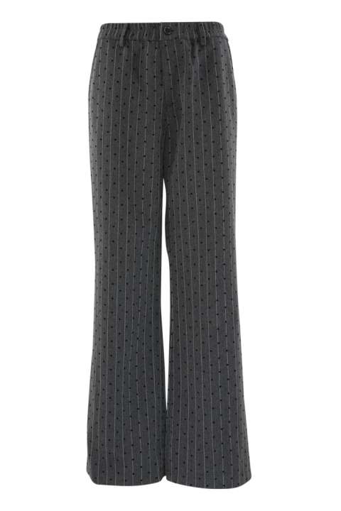 Priser på Continue - Bukser - Roberta Stripe/heart - Grey Pinstripe