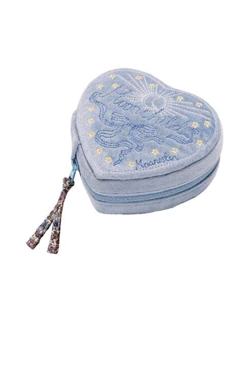 Priser på Maanesten - Smykkeskrin - Heart Jewelry Box - Sky blue