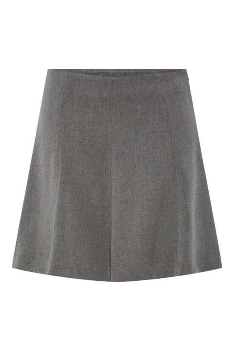 Priser på Y.A.S - Nederdel - Yas Dena Hw Skirt - Grey Melange