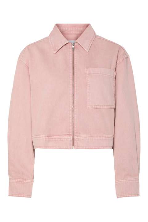Priser på Y.A.S - Jakke - Yassun Ls Crop Denim Jacket S. - Fest Zephyr