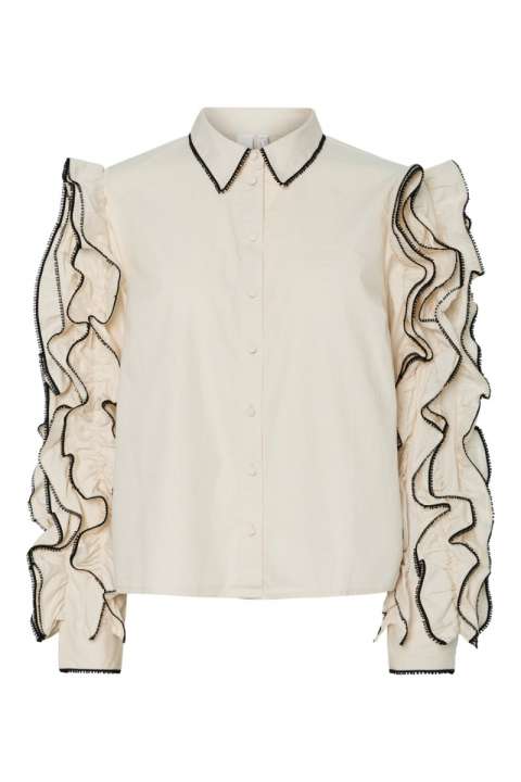 Priser på Y.A.S - Bluse - Yasreala Ls Shirt - Birch