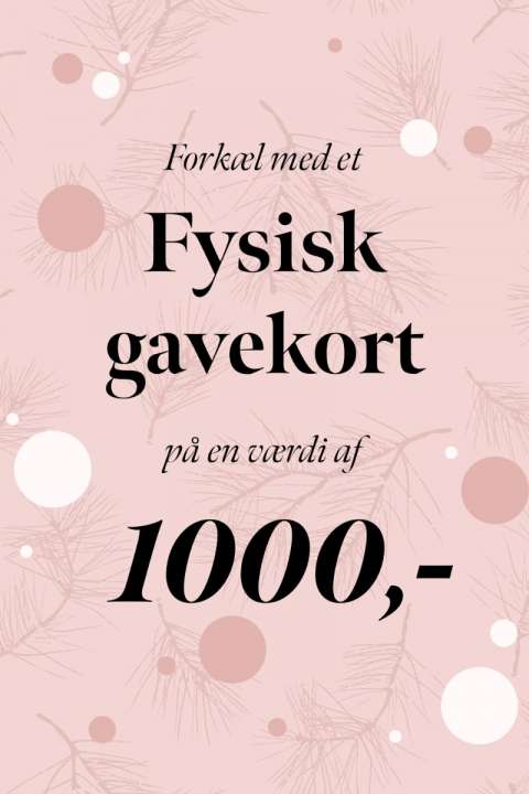Priser på Forkæl med et fysisk gavekort - Værdi 1000 kr.