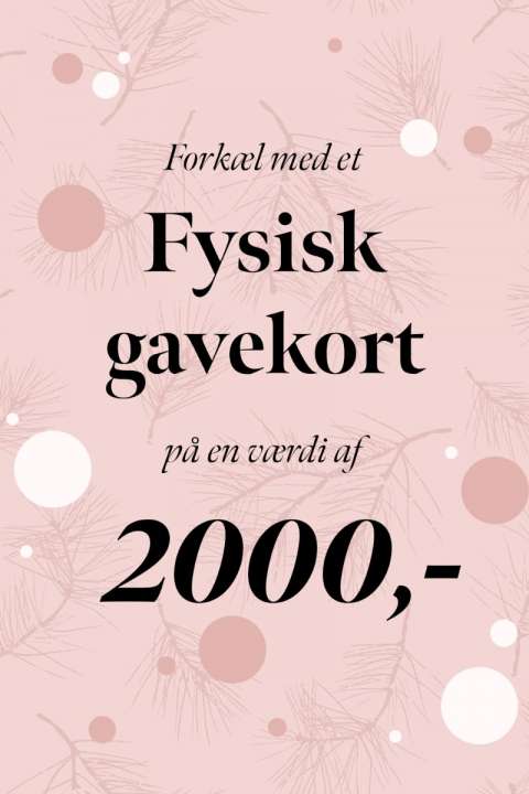 Priser på Forkæl med et fysisk gavekort - Værdi 2000 kr.