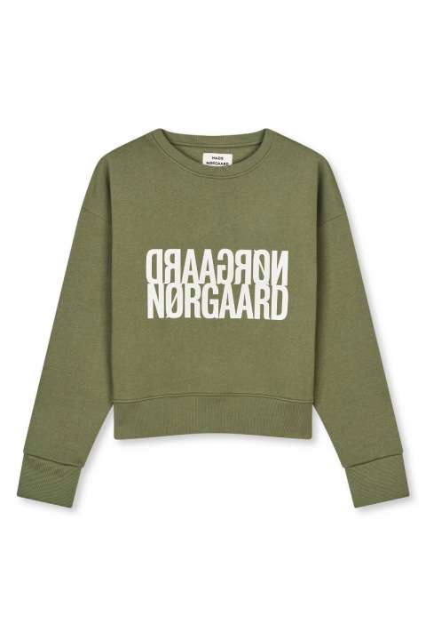 Priser på Mads Nørgaard - Sweat - Organic Sweat Tilvina Sweatshirt - Four Leaf Clover