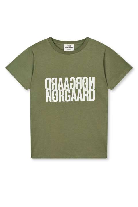 Priser på Mads Nørgaard - T-shirt - Single Organic Trenda P Tee - Four Leaf Clover