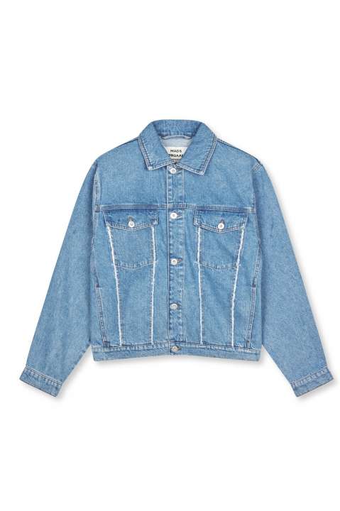 Priser på Mads Nørgaard - Jakke - Classic Denim Gaia Jacket - Mid Blue Denim
