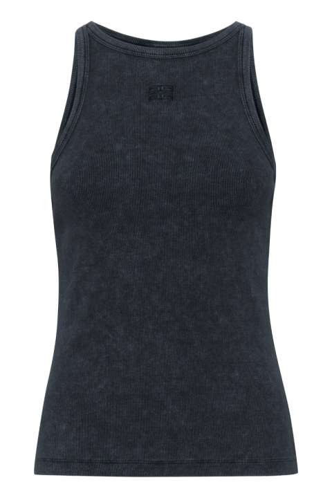 Priser på Gestuz - Top - Drew Washed Logo Tank - Grey Washed