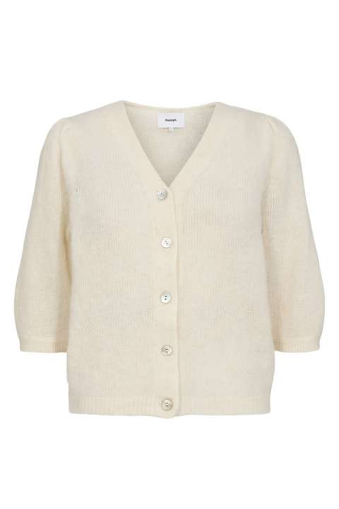 Priser på Nümph - Cardigan - NU Lana Cardigan - Cloud Dancer (Levering midt juli)