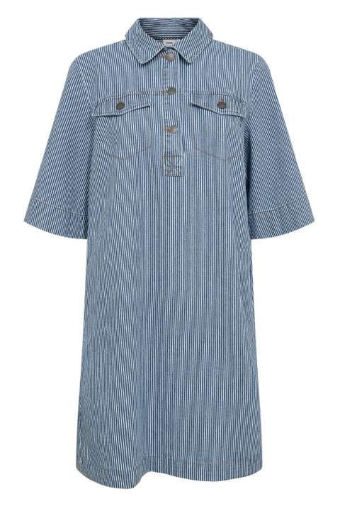 Priser på Nümph - Kjole - NU Erina Dress - Medium Blue Denim
