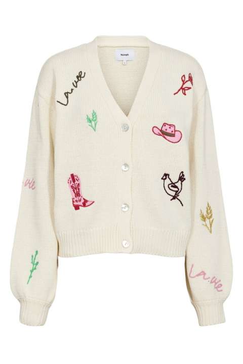 Priser på Nümph - Cardigan - NU Wally Cardigan - Pristine (Levering slut juni)