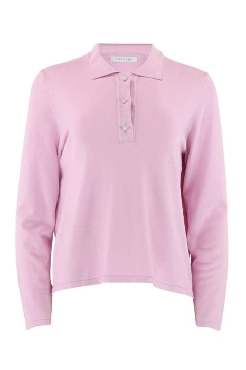 Priser på Continue - Bluse - Dianne Polo - Light Pink