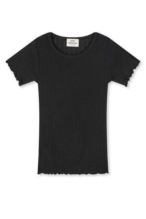 Priser på Mads Nørgaard - T-shirt - Pointella Trixy Tee - Black
