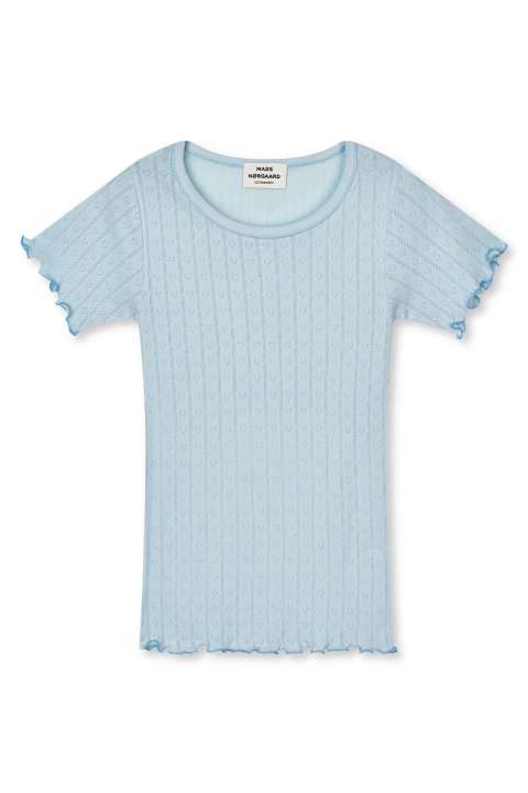 Priser på Mads Nørgaard - T-shirt - Pointella Trixy Tee - Ballad Blue