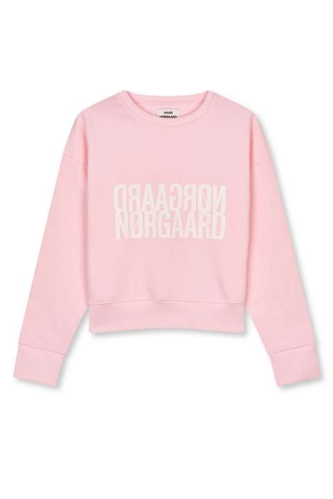 Priser på Mads Nørgaard - Sweatshirt - Organic Sweat Tilvina Sweatshirt - Blushing Bride