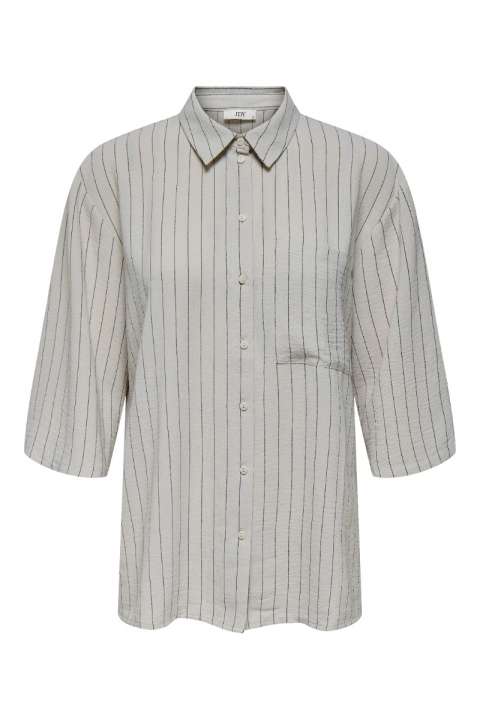Priser på JDY - Skjorte - Divya Life 3/4 Striped Shirt - Chateau Gray
