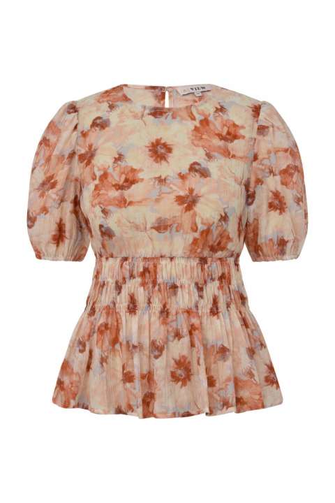 Priser på A-View - Bluse - Elena Blouse - Sand/peach