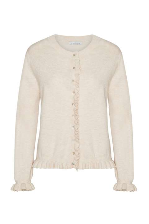 Priser på Continue - Cardigan - Sisse Solid - Sand 750