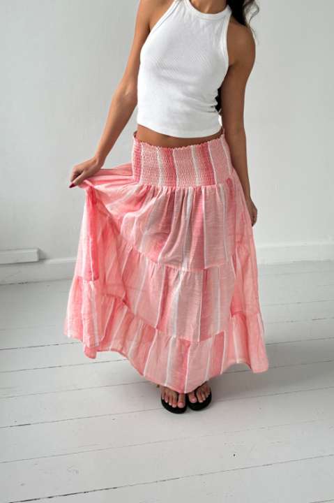 Priser på Continue - Nederdel - Majse - Pastel Pink