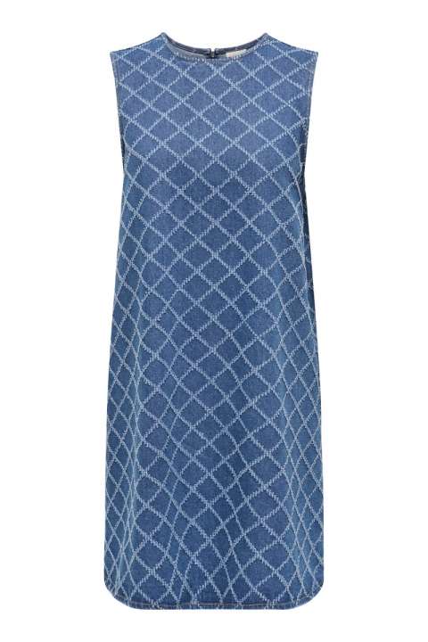 Priser på JDY - Kjole - Emilie-Sabrina S/L Dress - Medium Blue Denim