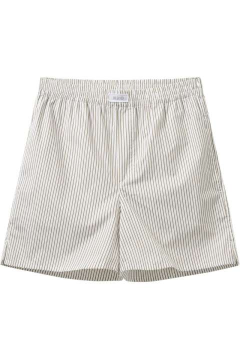 Priser på H2O - Shorts - Rønne Essential Pajamas Shorts - White/Brown