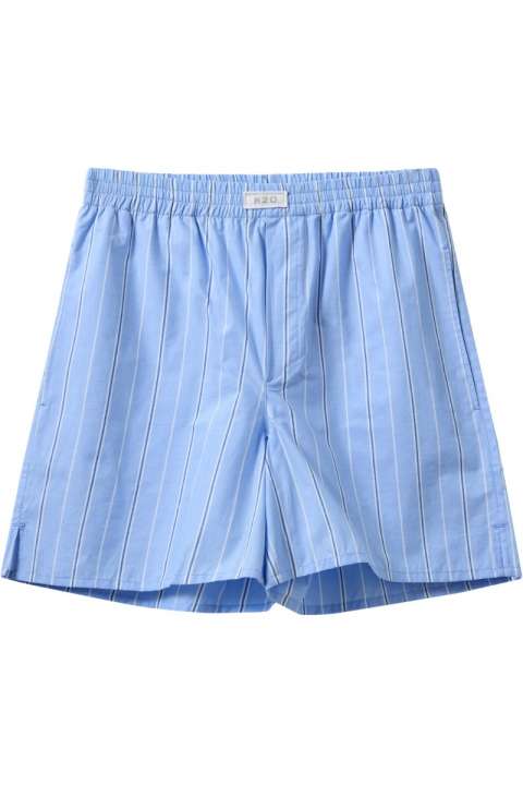 Priser på H2O - Shorts - Rønne Essential Pajamas Shorts - Light Blue/White/Blue