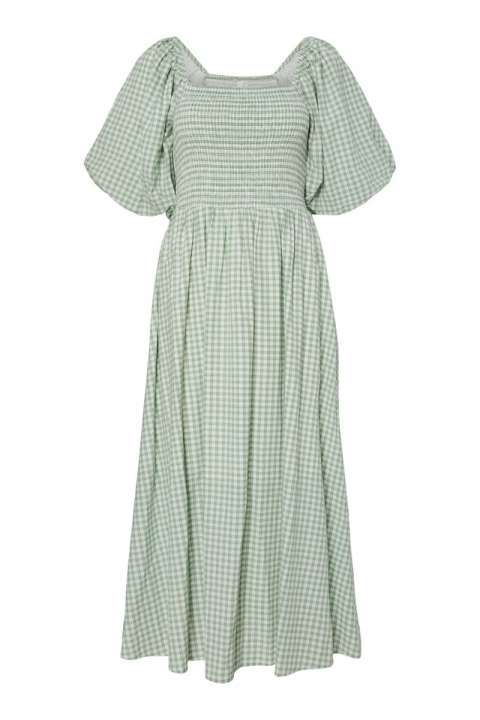 Priser på Y.A.S - Kjole - Sefera SS Long Dress - Quiet Green