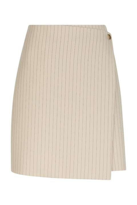 Priser på Neo Noir - Nederdel - Petrani Pinstriped Skirt - Sand