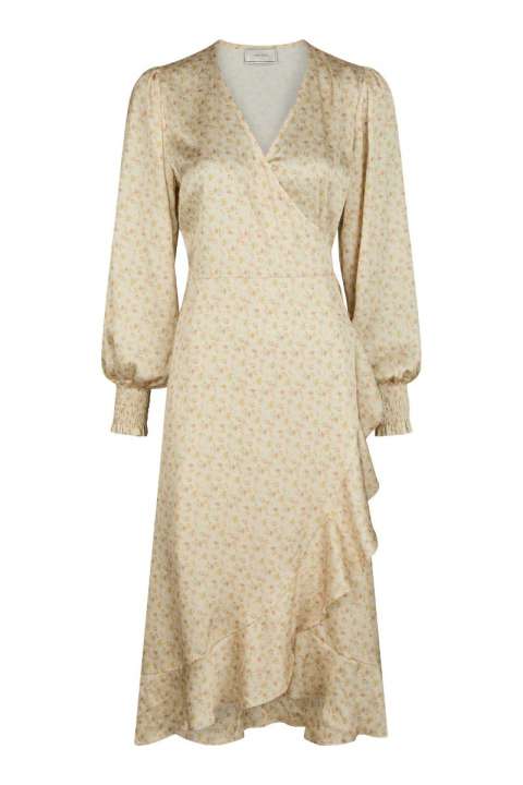 Priser på Neo Noir - Kjole - Eva Soft Floral Dress - Dusty Yellow