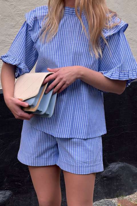 Priser på Noella - Shorts - Letty Shorts - Blue Stripe