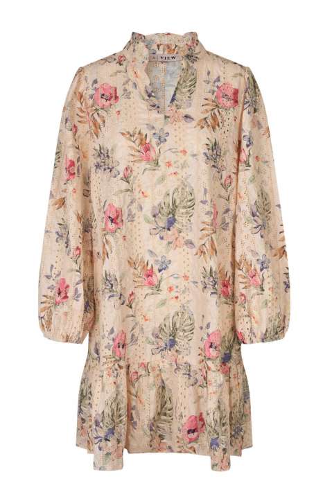 Priser på A-View - Kjole - Grete Dress - Sand/dusty green