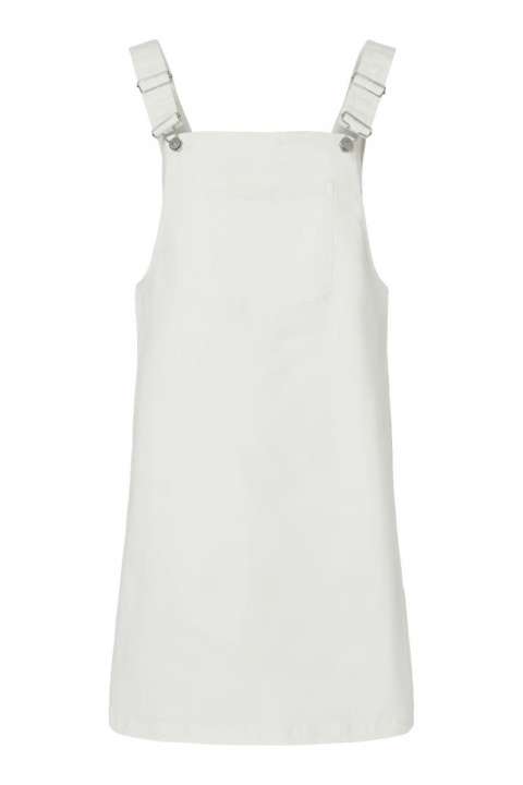 Priser på Pieces - Kjole - Monica Sl Denim Spencer Dress - Bright White
