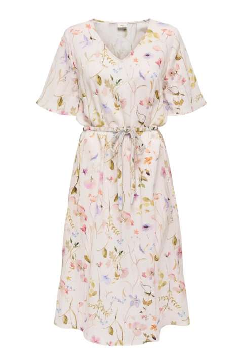 Priser på JDY - Kjole - Viola 2/4 Midi Dress - Pristine Garden Flower