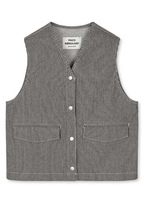 Priser på Mads Nørgaard - Vest - Hickory Punk Molly Vest - Black/White